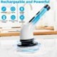 Electric Spin Scrubber Cordless, Electric Scrubber for Cleaning Bathroom with Long Handle, Electric Shower Scrubber, Power Cleaning Brush with 9 Brush Heads for Bathtub Tile Floor Car